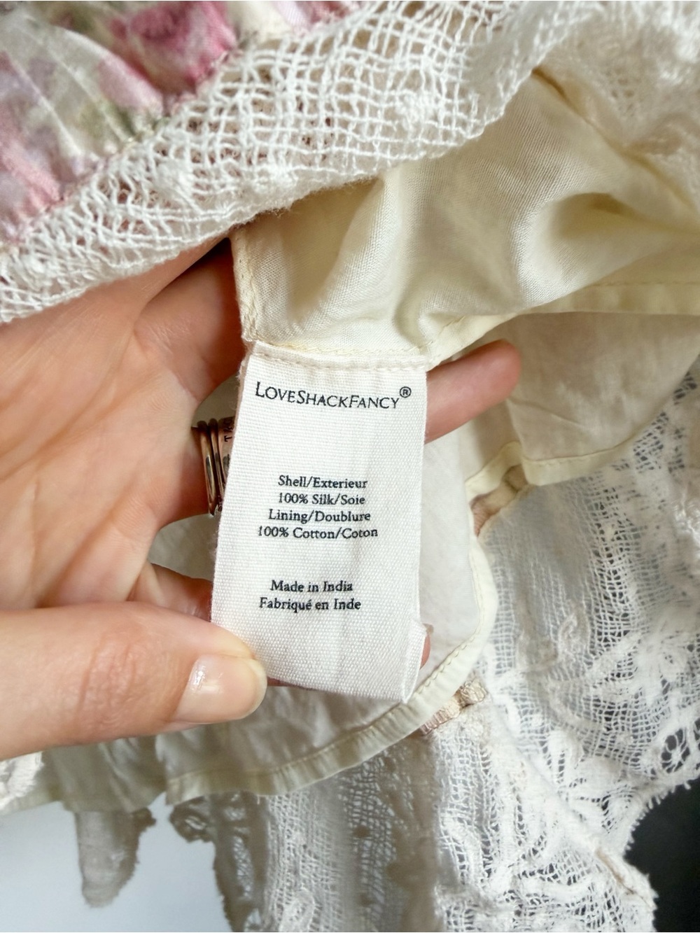 LoveShackFancy Pirelle Mini Dress in Frosted Petal Pink - Picture 6 of 15